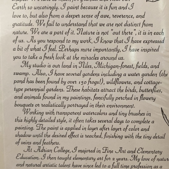 Cyndy Callog 1999 Autumn Junco Print - Picture 9 of 12